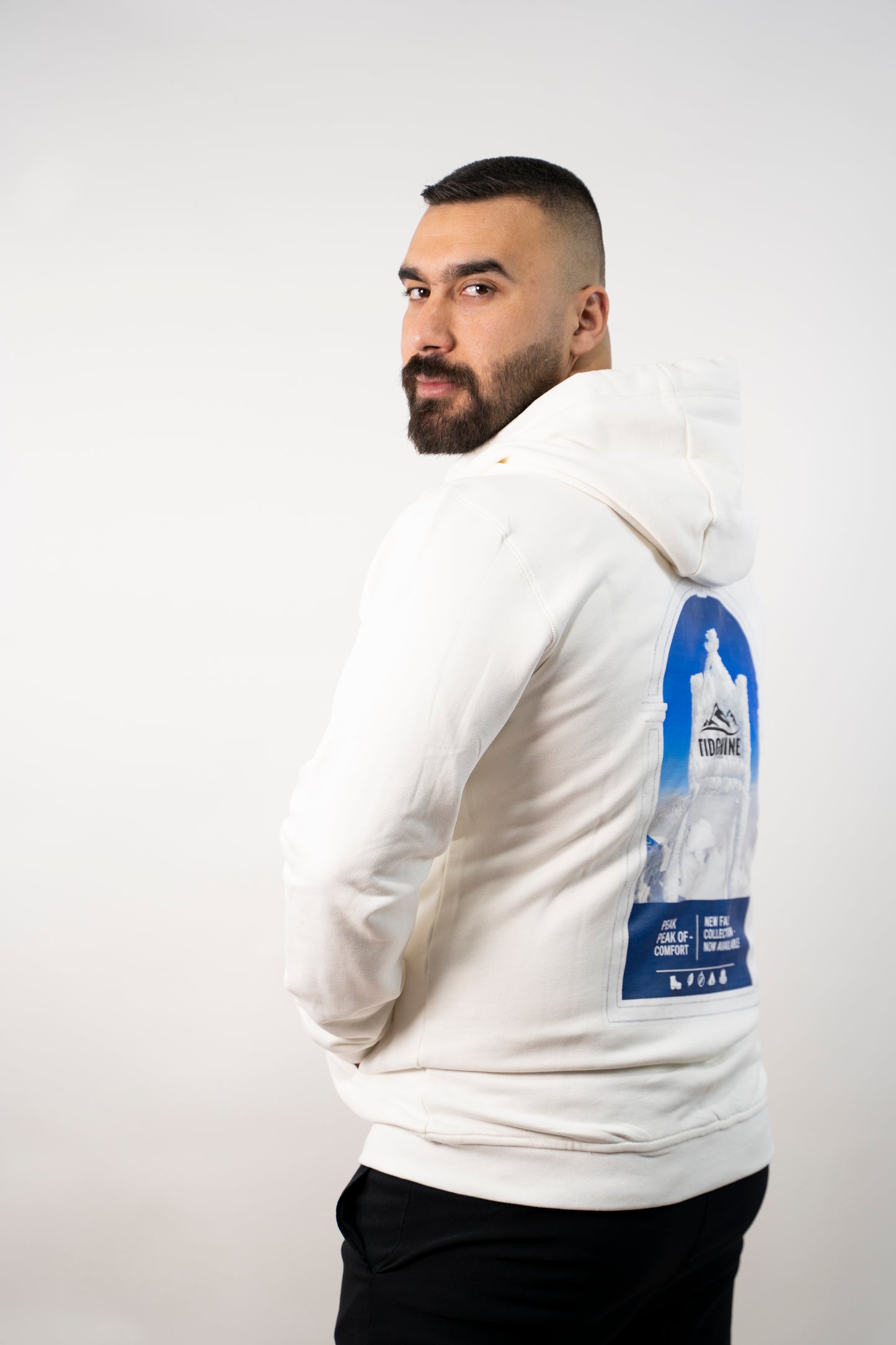 capuche en tissu Fleece à zip pour homme