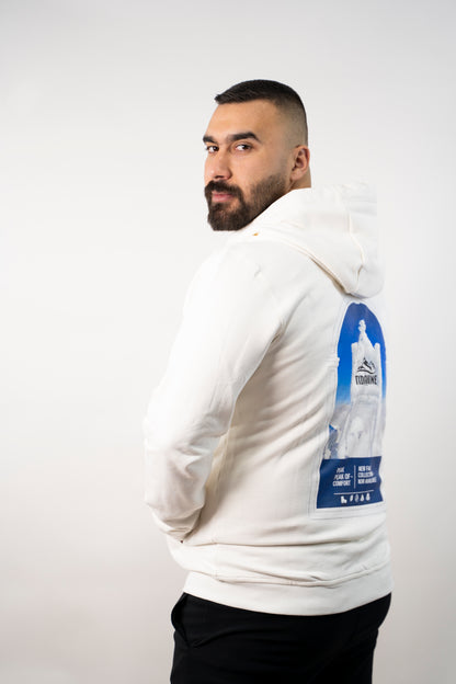 capuche en tissu Fleece à zip pour homme